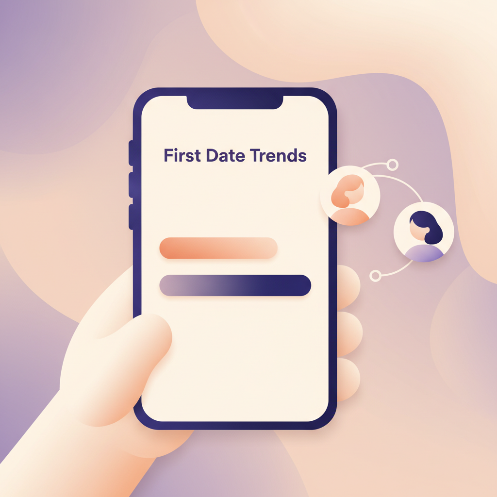 Phone screen showing dating trend charts